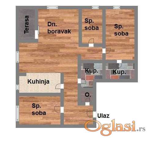 Četvorosoban stan u izgradnji u Sremskoj Kamenici
